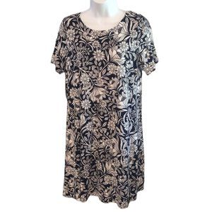 Loft Outlet Floral Midi Dress Size Small Petite